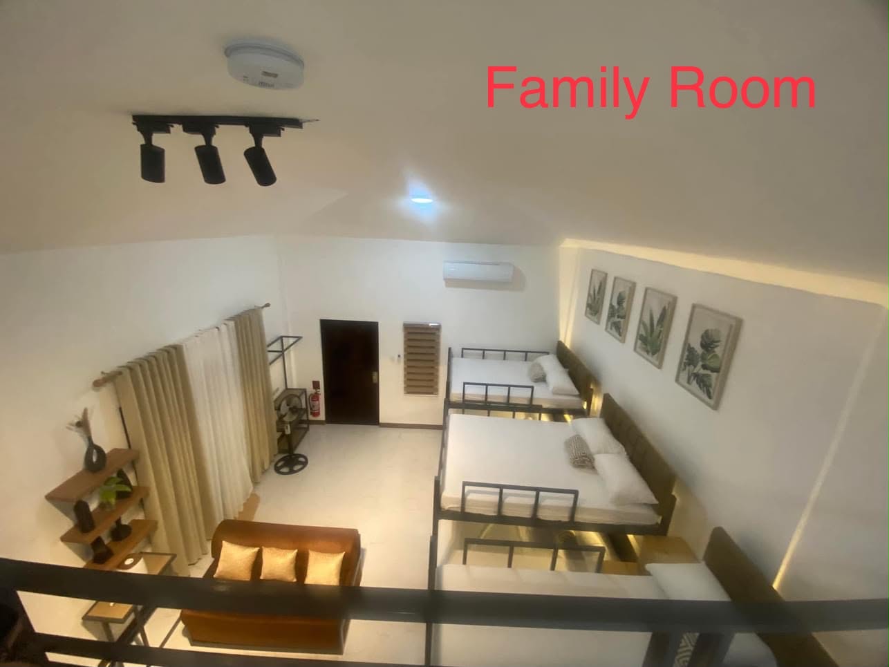 Villa 1 family room from upper level